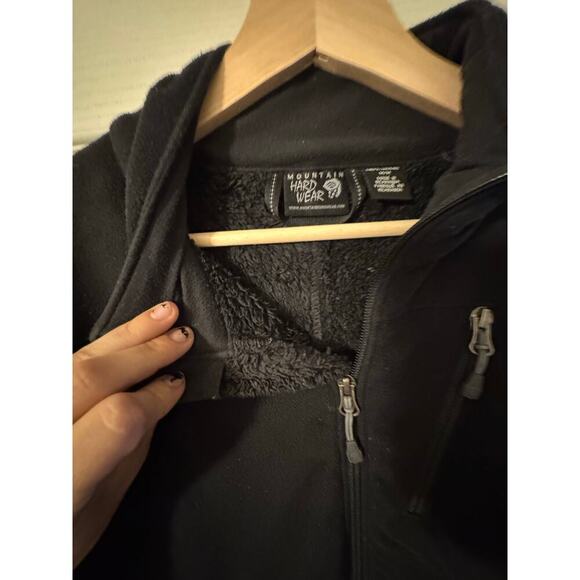 Mountain Hardwear black Sherpa lined fleece full zip jacket size medium - Picture 3 of 8